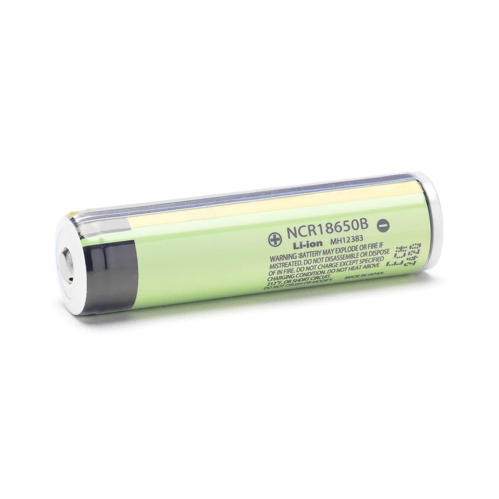 Panasonic NCR18650B 3350mAh 4.87A Battery - Protected Button Top — Cap ...