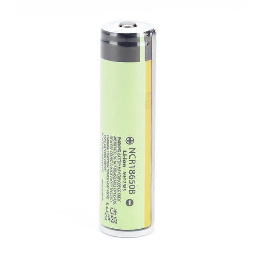 Panasonic NCR18650B 3350mAh 4.87A Battery - Protected Button Top - Cap Rouge