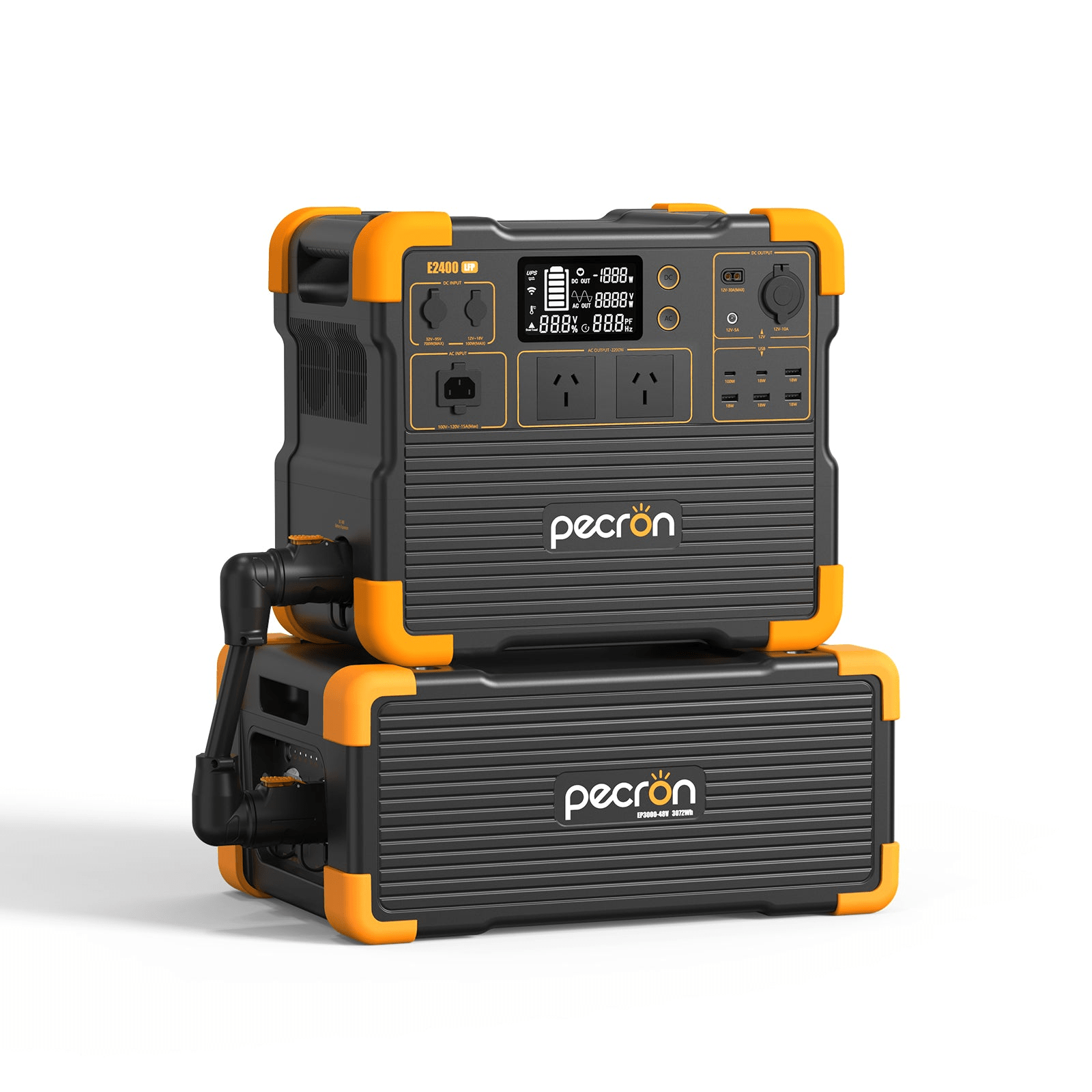 Pecron E2400LFP Portable Power Station | 2400W 2048Wh - Cap Rouge