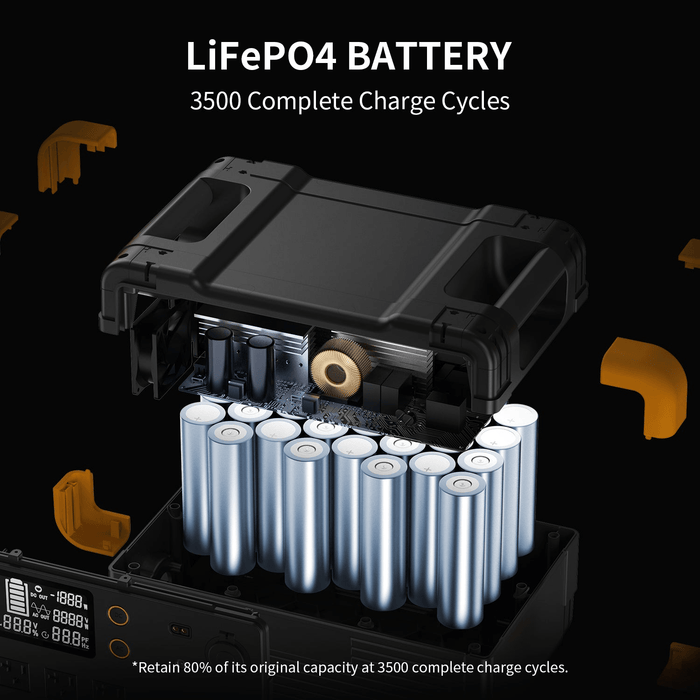 Pecron E2400LFP Portable Power Station | 2400W 2048Wh - Cap Rouge