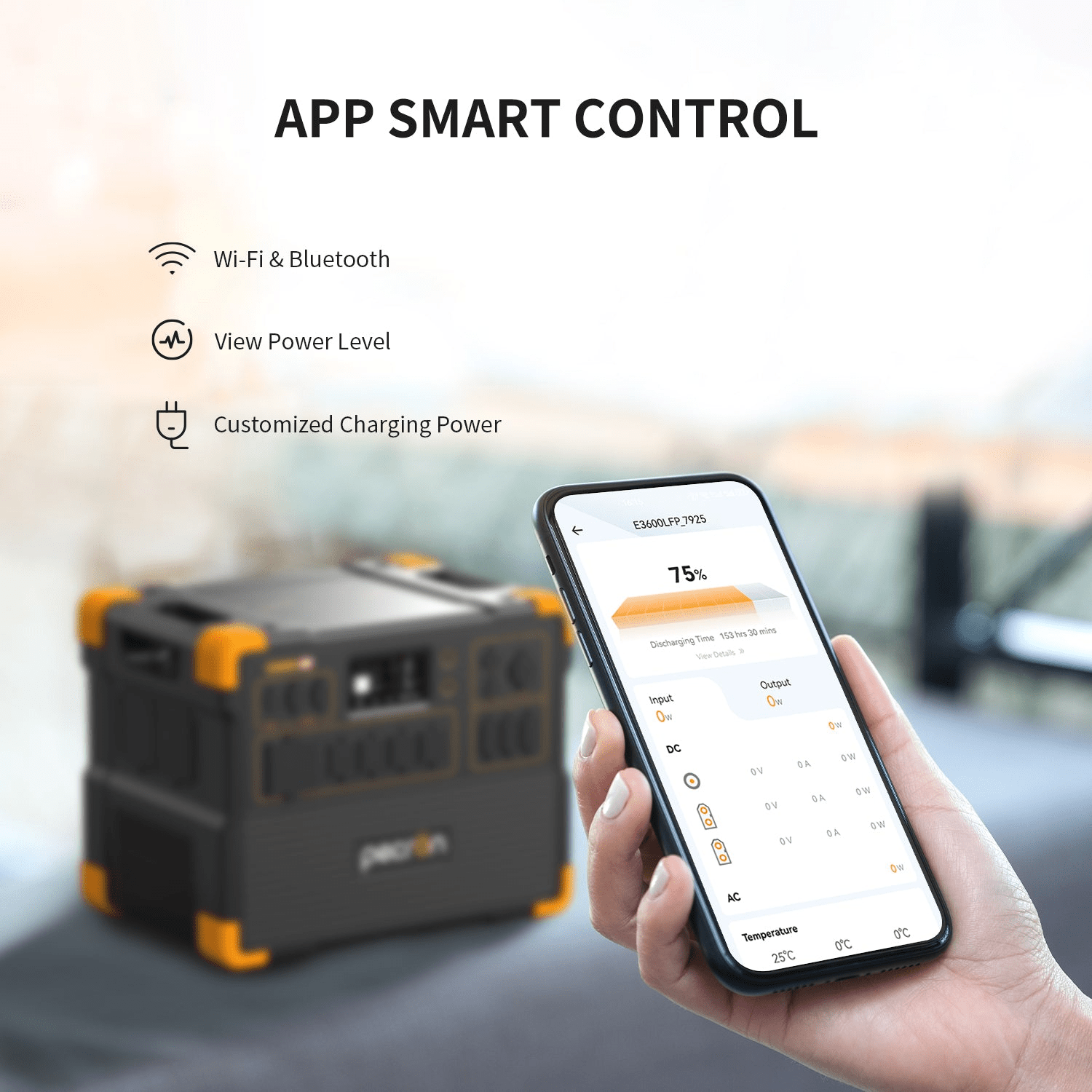 Pecron E3600LFP Portable Power Station | 3200W 3600Wh - Cap Rouge