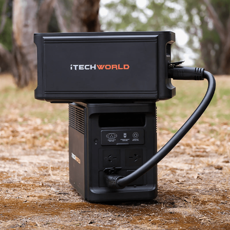 PS1800 PRO | Portable Lithium Power Station | + EB1536 Expansion Battery Kit - Cap Rouge