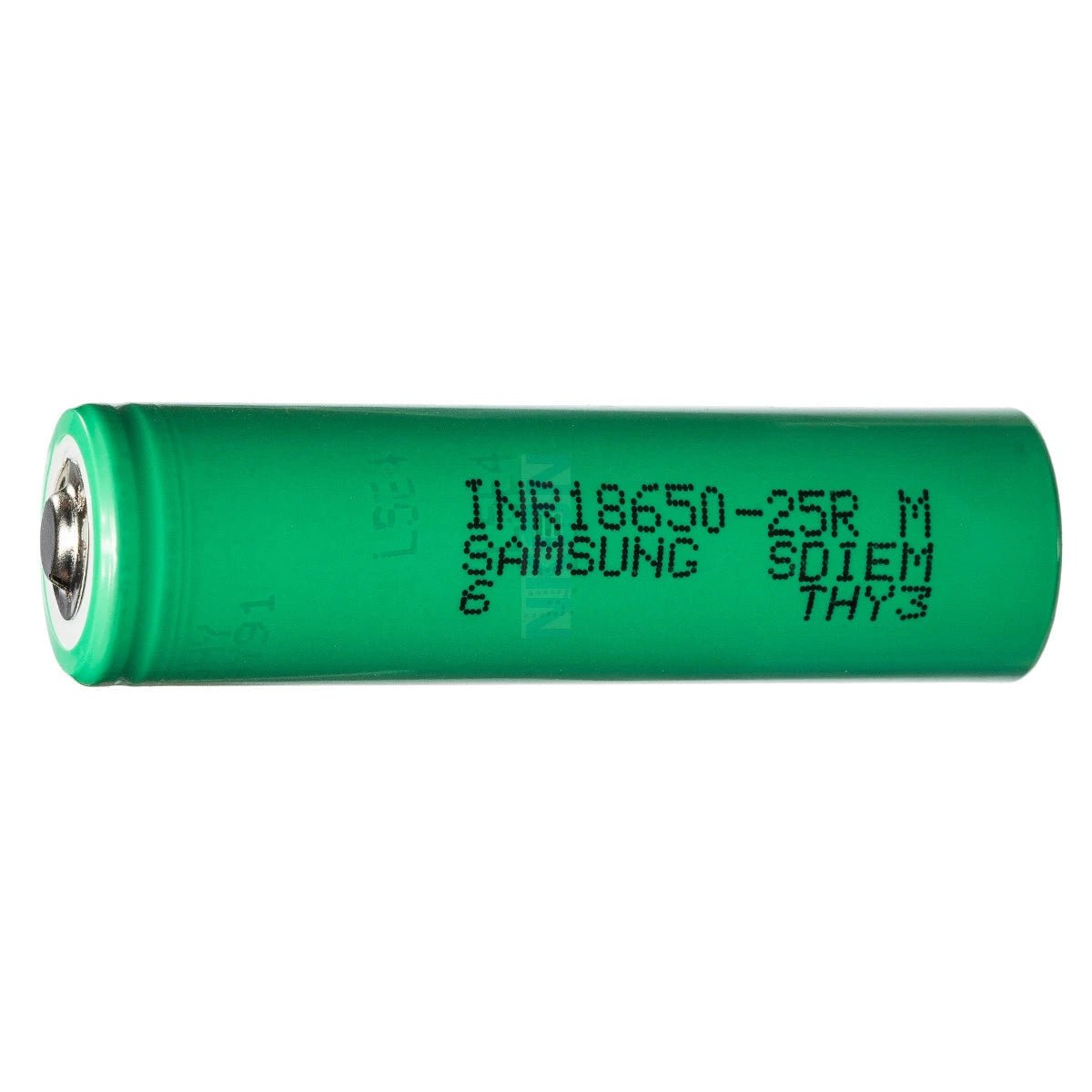 Samsung 25R 18650 2500mAh 8A - Button Top Battery - Cap Rouge