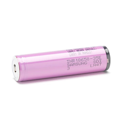 Samsung 35E 18650 3500mAh 8A - Protected Button Top Battery - Cap Rouge