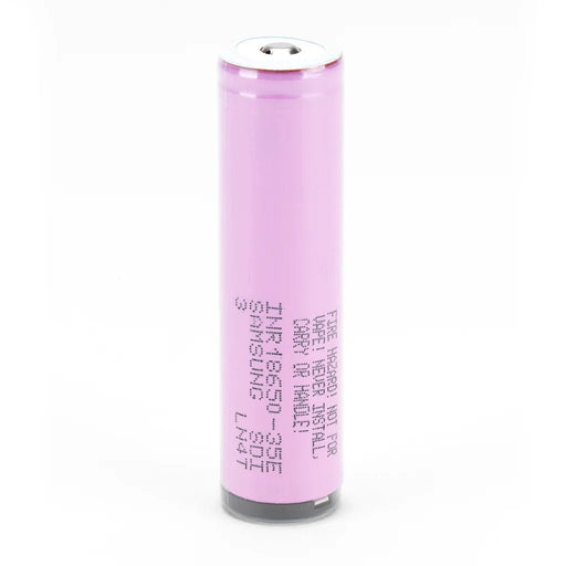 Samsung 35E 18650 3500mAh 8A - Protected Button Top Battery - Cap Rouge