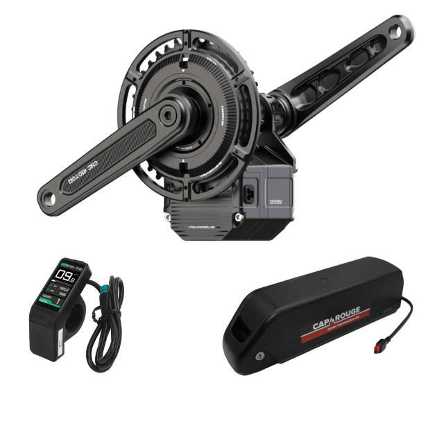 Street Legal CYC Photon Gen 2 Mid Drive eBike Conversion Kit 68 - 83mm With 14AH Samsung Battery - Cap Rouge