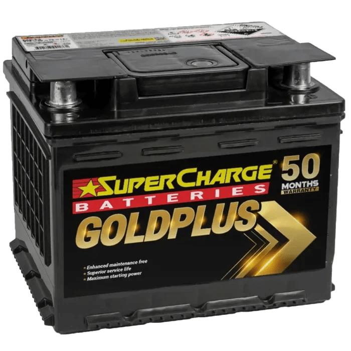 SuperCharge Gold Plus SMF CAL 12V 510CCA 50Ah Car Battery - Cap Rouge