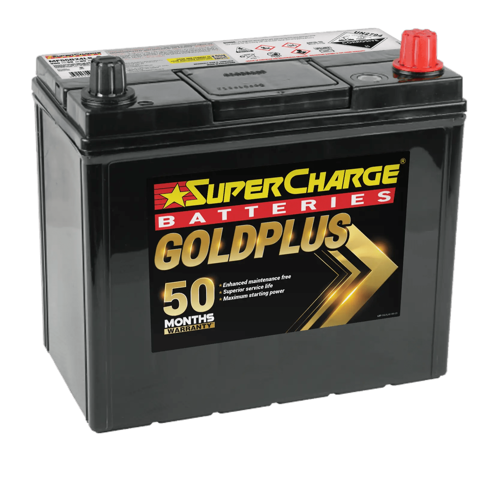 SuperCharge MF55B24LS 12V 500CCA GoldPlus Battery - Cap Rouge
