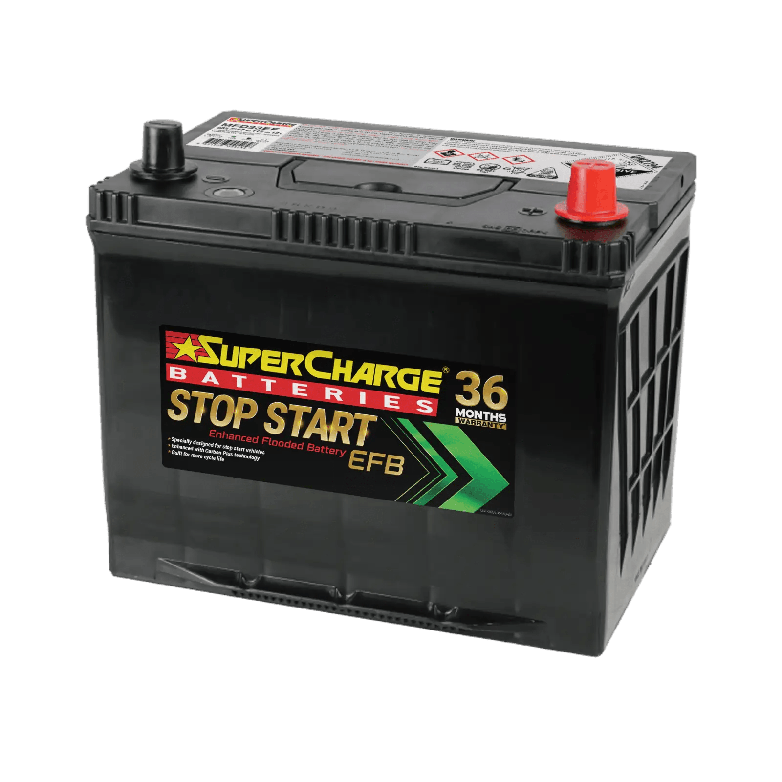 SuperCharge Stop - Start MFD23EF EFB Battery - Cap Rouge