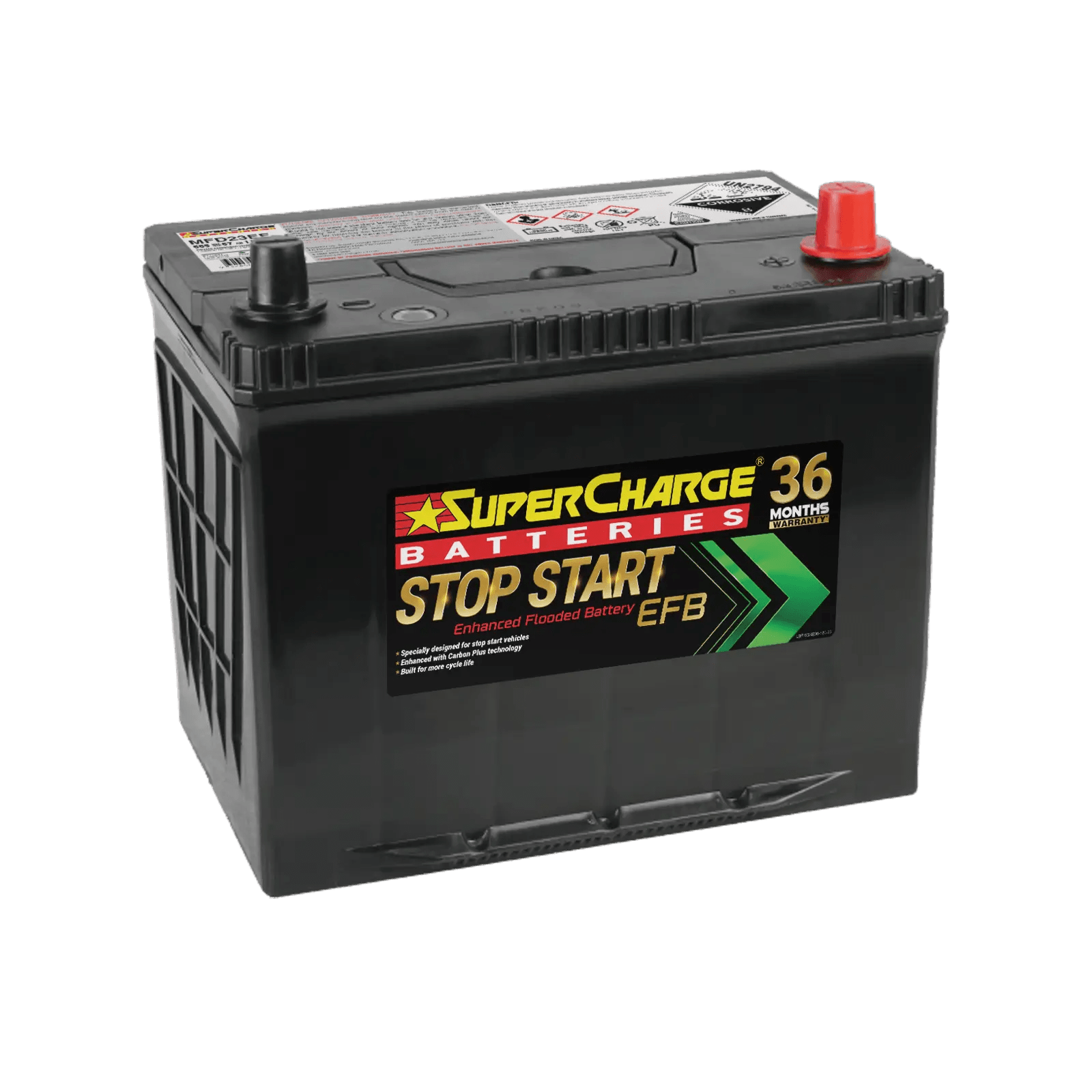 SuperCharge Stop - Start MFD23EF EFB Battery - Cap Rouge