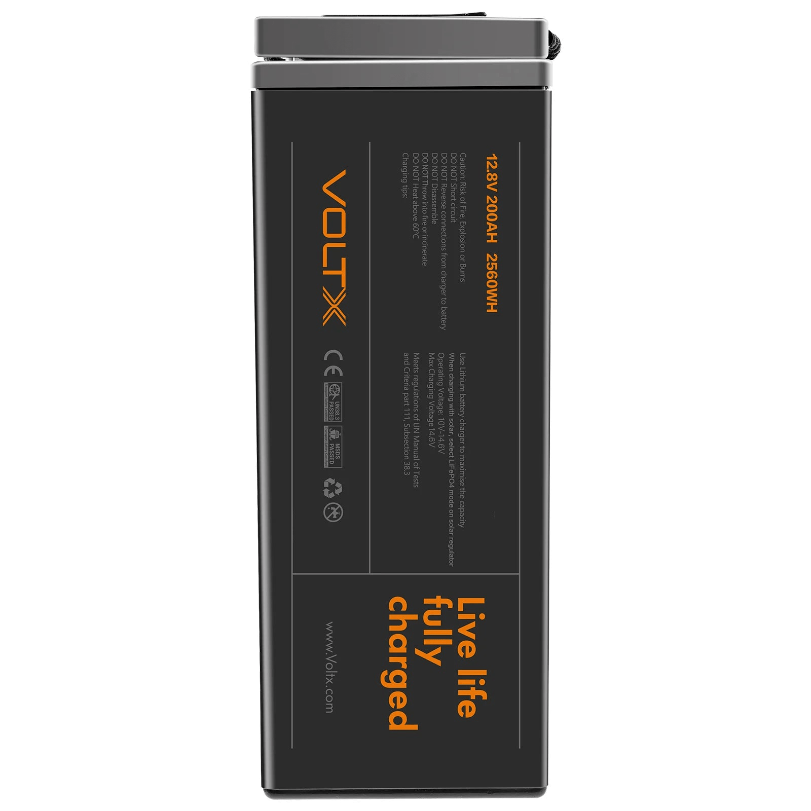 VoltX 12V 200Ah Slim Lithium Battery - Cap Rouge