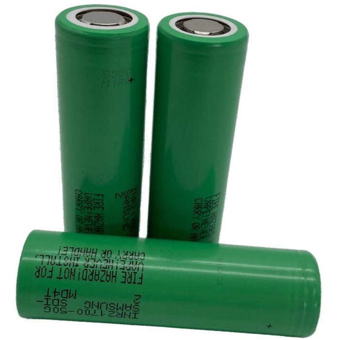 10 Pack of Samsung 50G 5000mAh INR18650-50G 21700 Lithium-ion Cells CP50G-10 - Cap Rouge