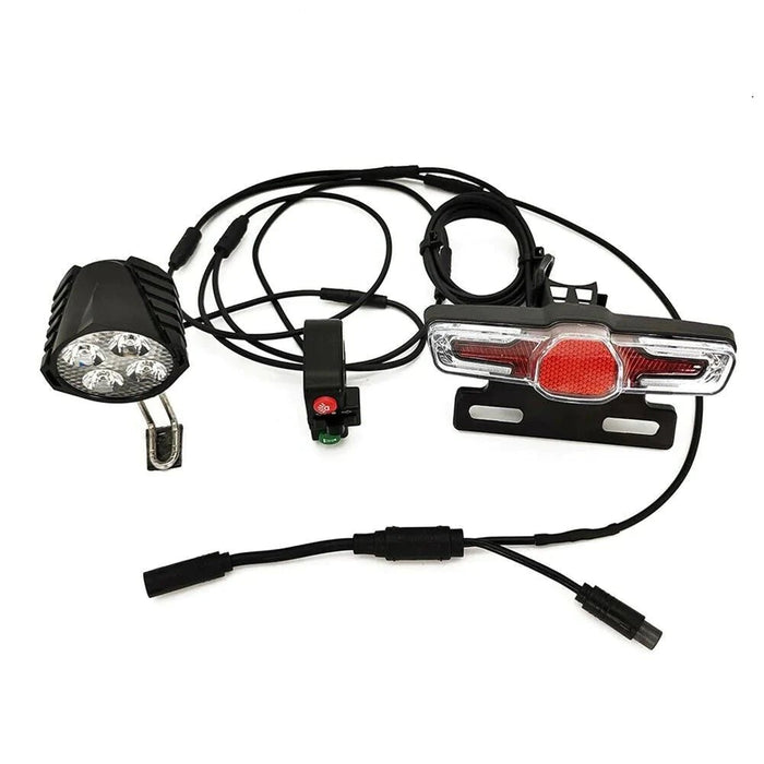 Bafang BBS01/02 BBSHD Front And Rear Light Set With Turn Signals Horn - Cap Rouge